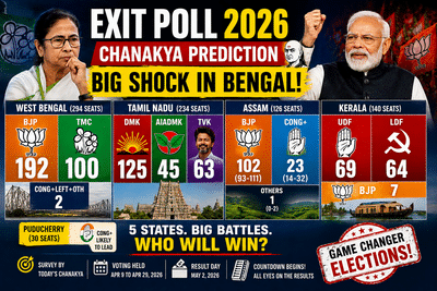 Chanakya Exit Poll 2026: BJP Surge in Bengal, Assam Comeback Likely, Close Fight in Kerala