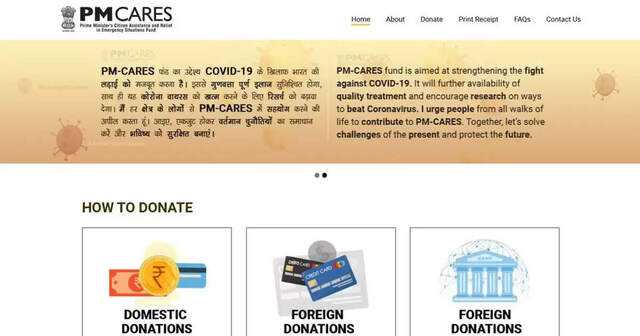 Parliamentary Questions on PM Cares Fund Declared Impermissible by PMO