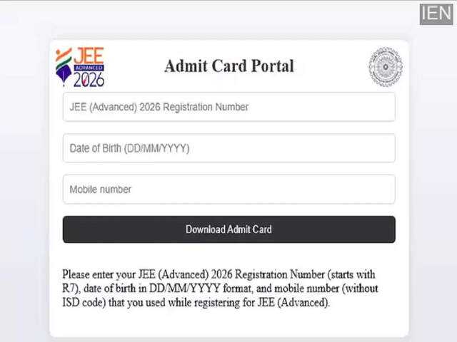 JEE Advanced 2026 Admit Card Released: Download Instructions and Exam ...