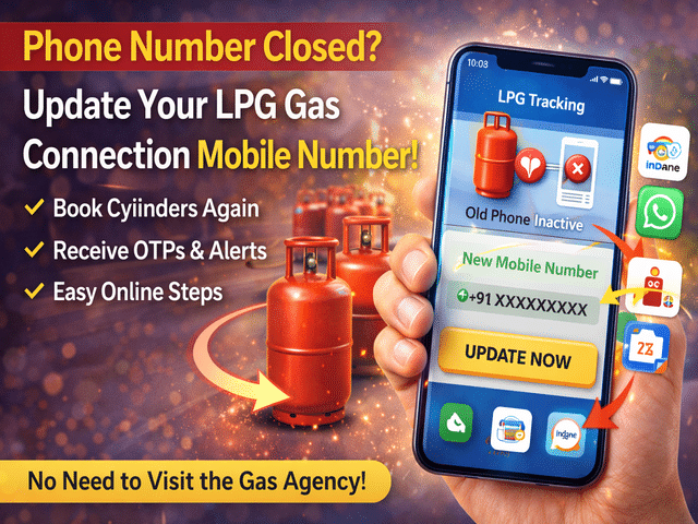 LPG Booking Problem? Here's How to Update Your Gas Connection Mobile ...