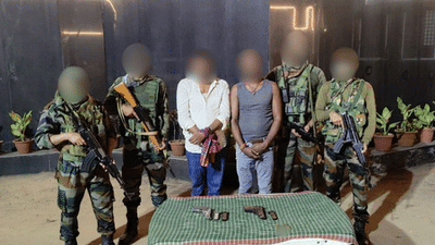 Two suspected insurgents nabbed with weapons in Tripura, two more killed in Manipur ops