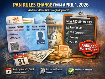 PAN Application Rules Set for Major Change from April 1: Aadhaar Alone ...