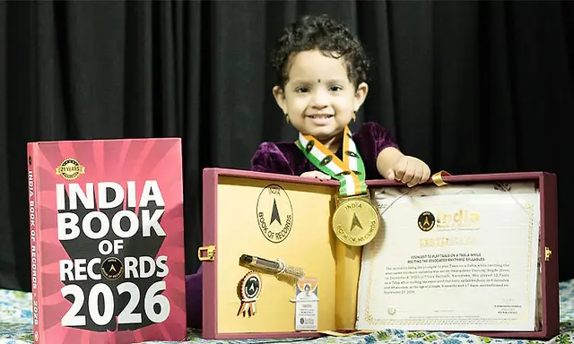 World's youngest tabla artist Swarashree enters India Book of Records