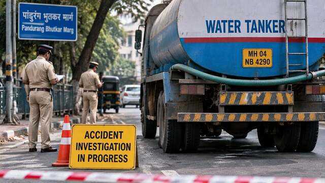 Mumbai Tragedy: 62-Year-Old Woman Killed After Being Run Over By Water Tanker On Pandurang Bhutkar Marg