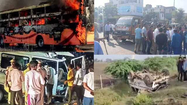 Telangana: 20 dead, several injured as tipper truck collides with RTC bus on Hyderabad-Bijapur highway