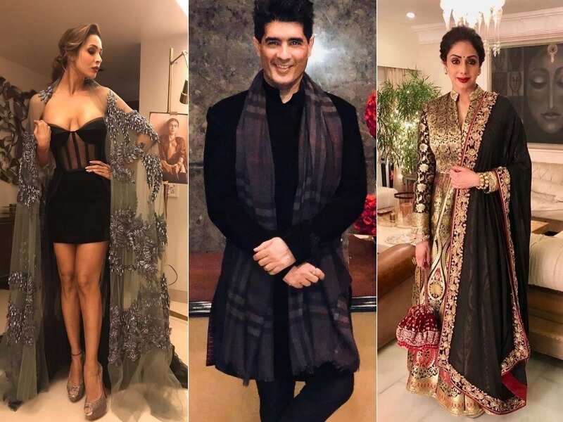 Manish malhotra 2024 black dress