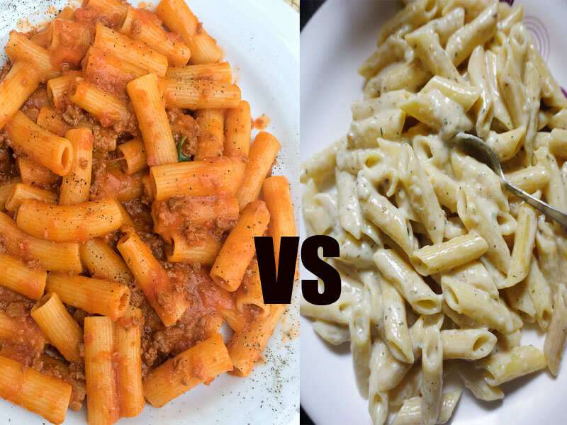 Red Sauce Pasta Vs White Sauce Pasta Which Has Lesser Calories