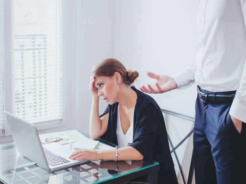 ​The work environment is negative
