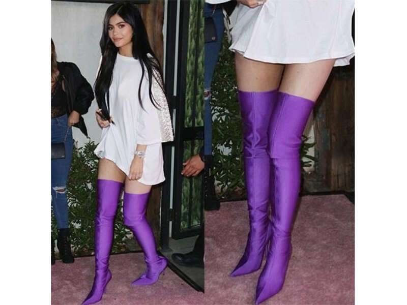 Kylie jenner outlet thigh high boots