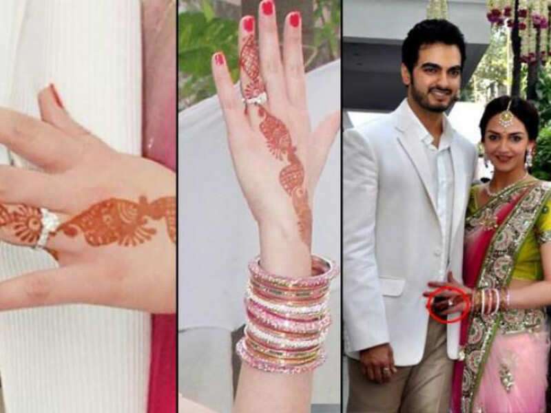 Bollywood celebrity engagement on sale rings