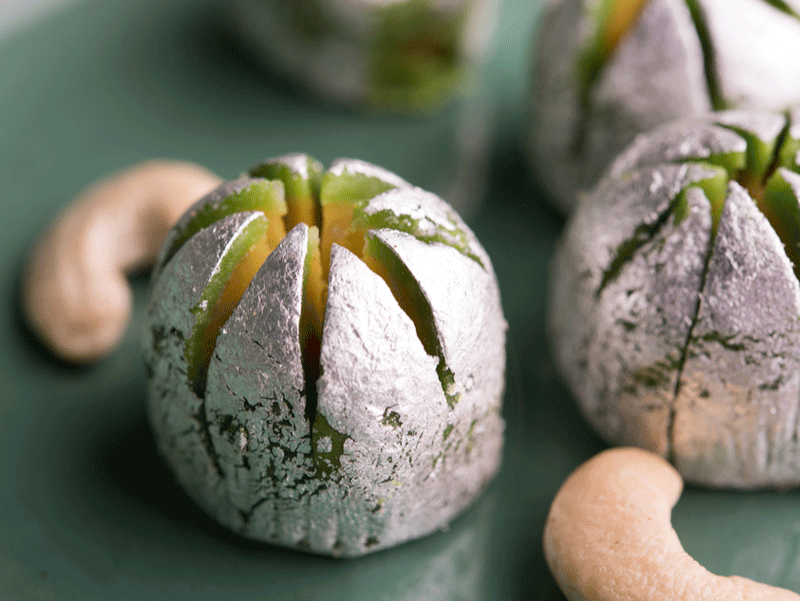 Silver coating on sweets ingredients