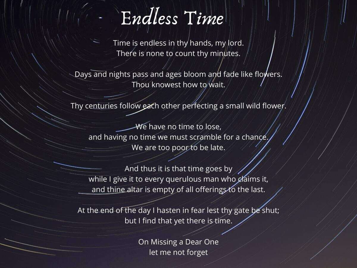 有名な Endless Night Poem はがととめ